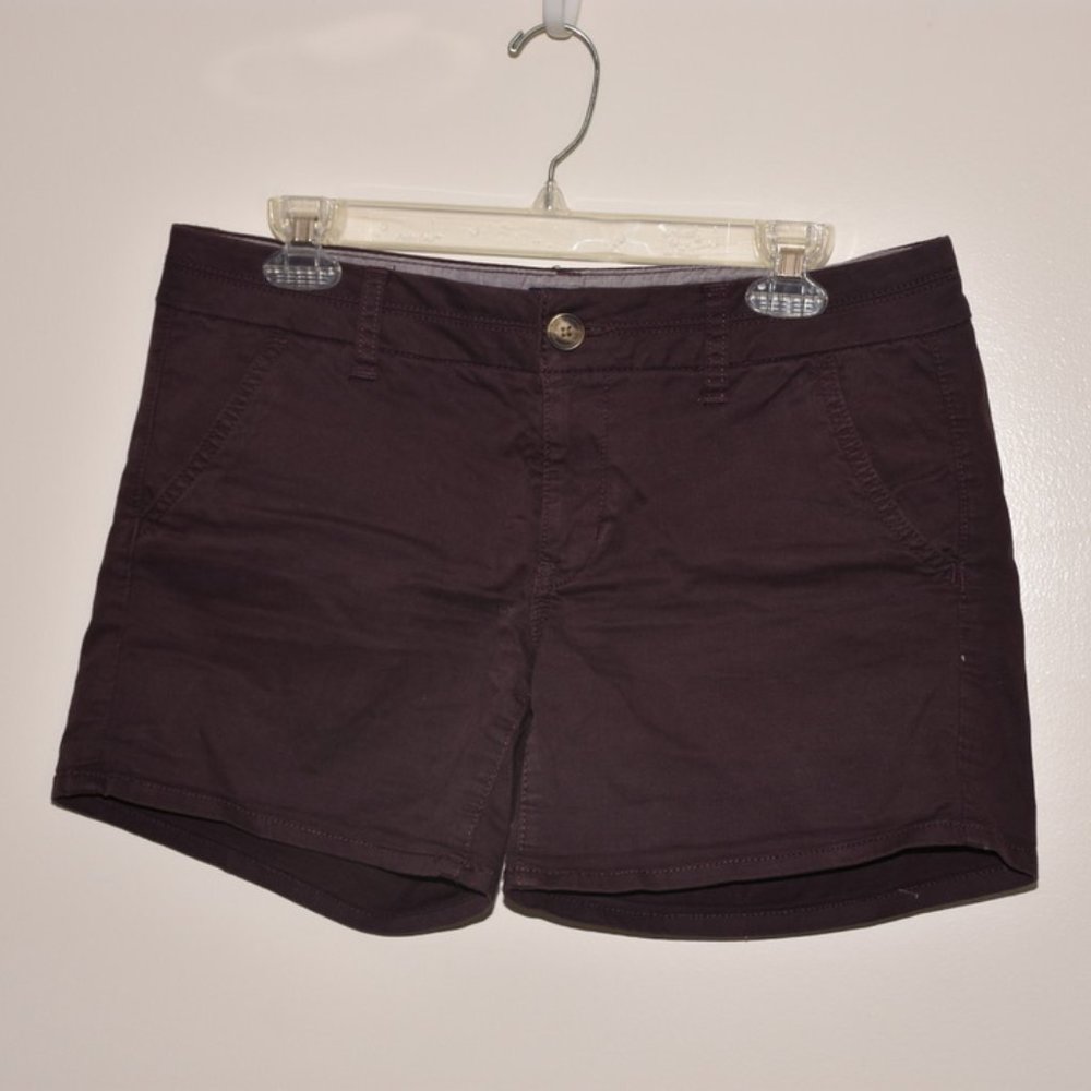 American Eagle Burgundy Midi Short